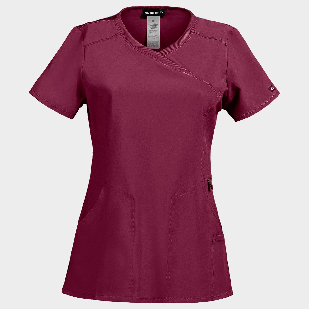 Tunică medicală pentru femei CHEROKEE WRAP VIȘINIU CKE2625A - 1