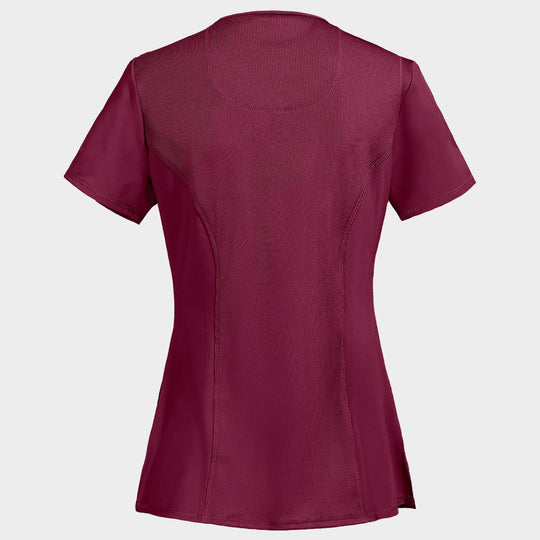 Γυναικεία ιατρική μπλούζα CHEROKEE WRAP BORDEAUX CKE2625A - 2