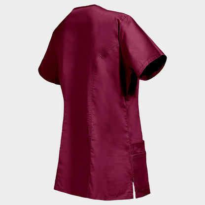 Γυναικεία ιατρική μπλούζα CHEROKEE WRAP BORDEAUX WWE4728 - 5
