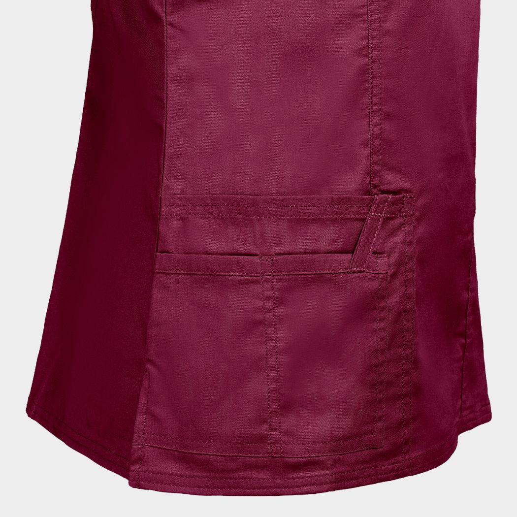 Γυναικεία ιατρική μπλούζα CHEROKEE WRAP BORDEAUX WWE4728 - 6