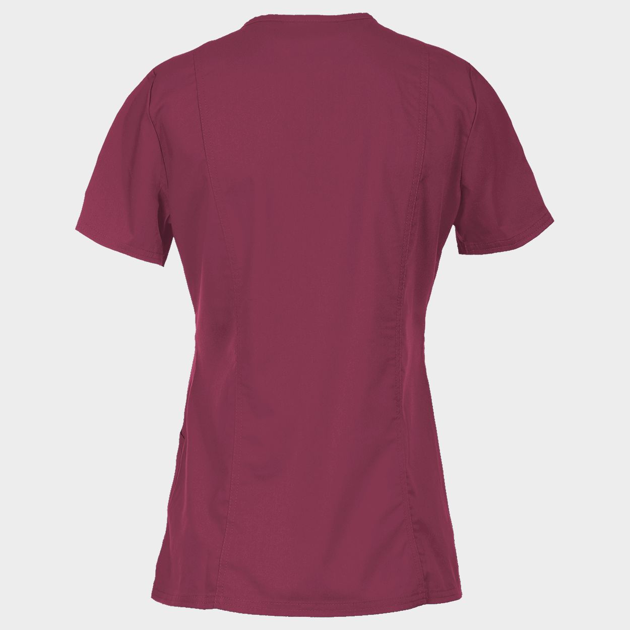 Women's medical tunic CHEROKEE WRAP BURGUNDY WWE610 - 2