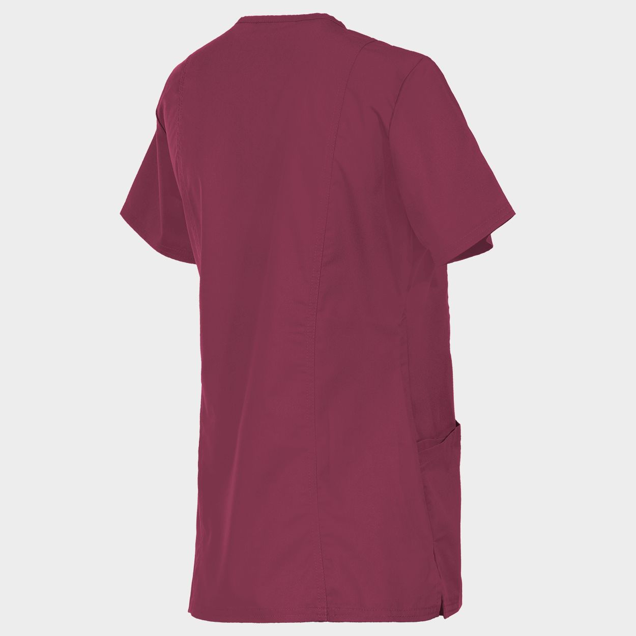 Women's medical tunic CHEROKEE WRAP BURGUNDY WWE610 - 4