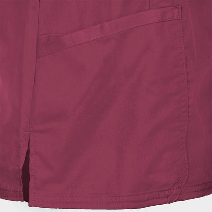 Women's medical tunic CHEROKEE WRAP BURGUNDY WWE610 - 5