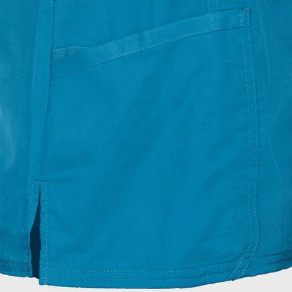 Women's medical tunic CHEROKEE WRAP CARIBBEAN BLUE WWE610 - 5