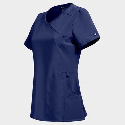 Women's medical tunic CHEROKEE WRAP DARK BLUE CKE2625A - 3
