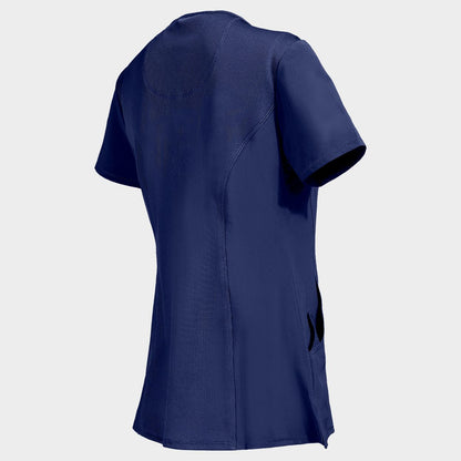 Women's medical tunic CHEROKEE WRAP DARK BLUE CKE2625A - 4