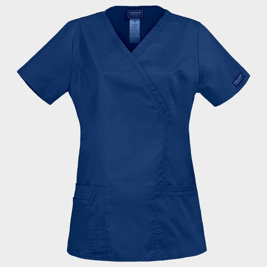 Γυναικεία ιατρική μπλούζα CHEROKEE WRAP DARK BLUE WWE4728 - 1