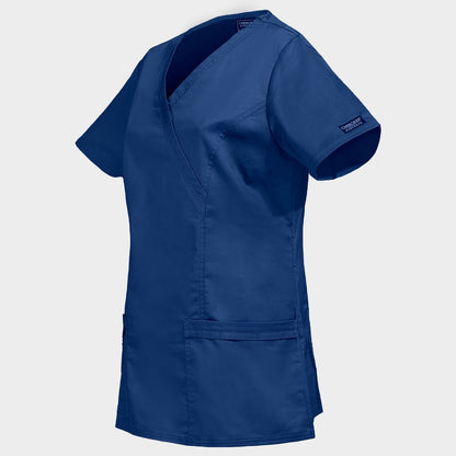 Tunică medicală pentru femei CHEROKEE WRAP ALBASTRU ÎNCHIS WWE4728 - 3