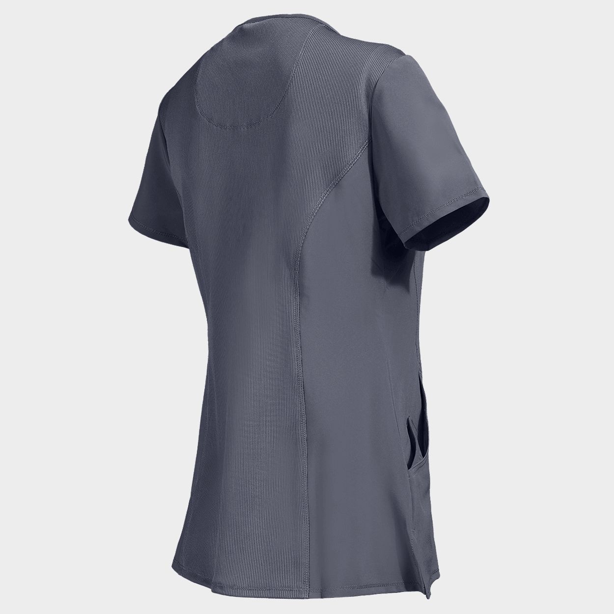 Women's medical tunic CHEROKEE WRAP GREY CKE2625A - 4