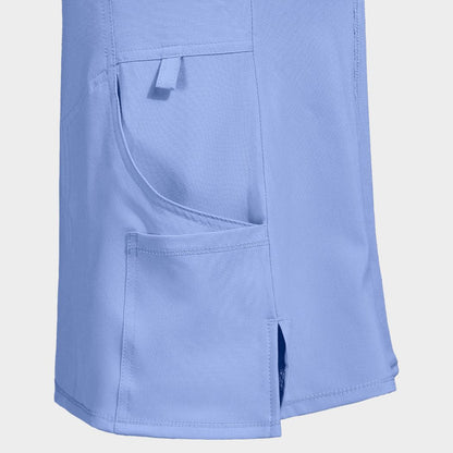 Women's medical tunic CHEROKEE WRAP LIGHT BLUE CKE2625A - 6