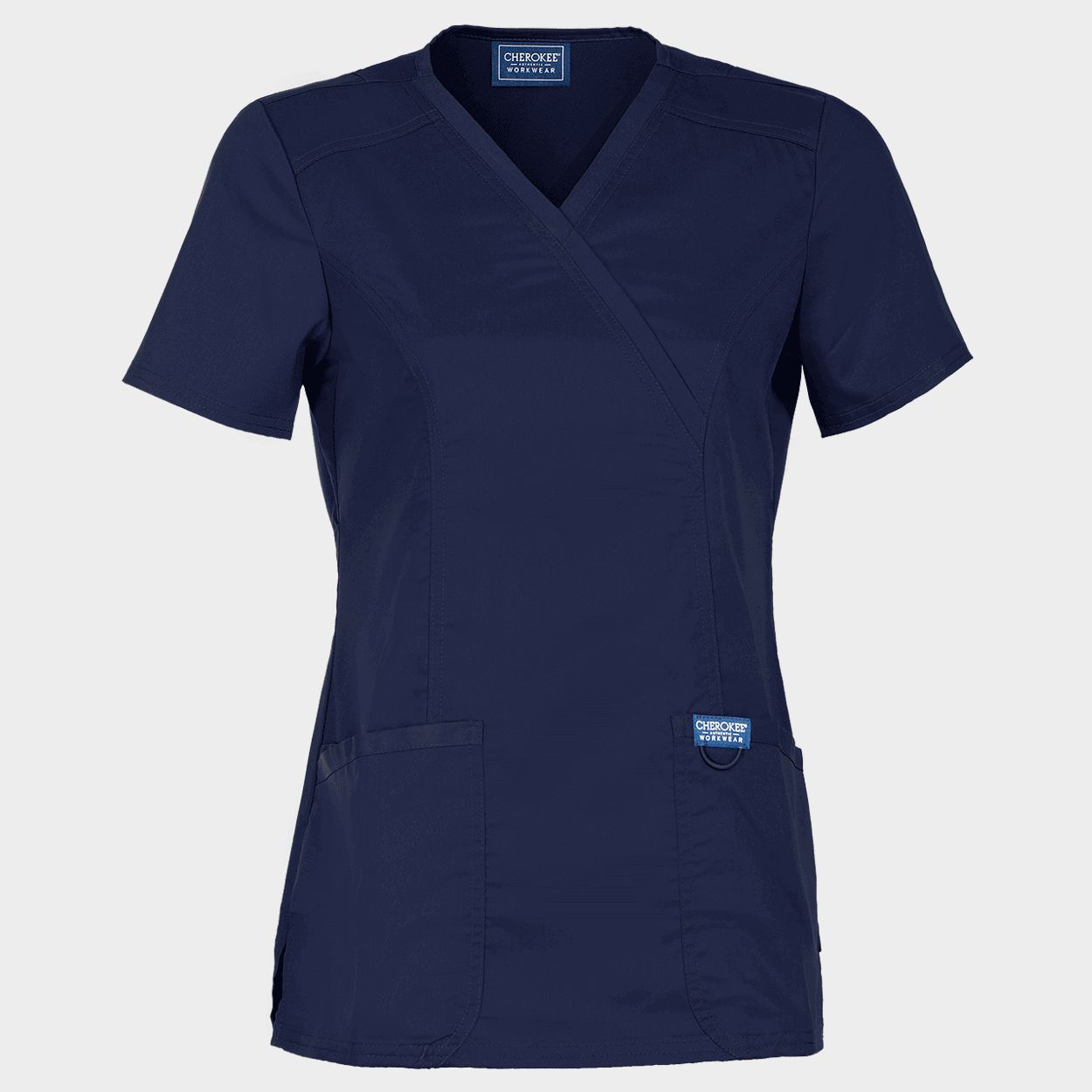 Дамска медицинска туника CHEROKEE WRAP DARK BLUE WWE610 - 1