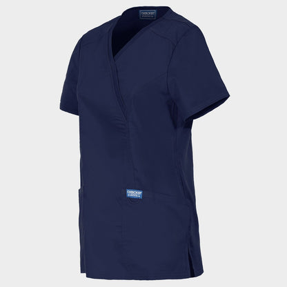 Дамска медицинска туника CHEROKEE WRAP DARK BLUE WWE610 - 3