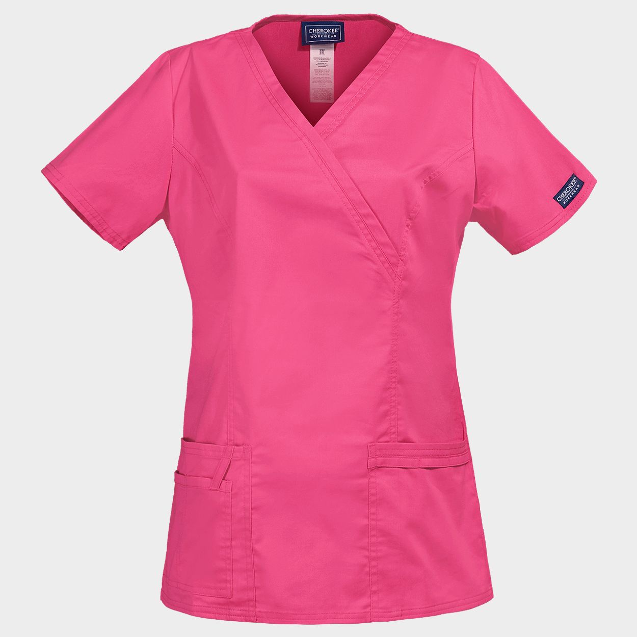 Дамска медицинска туника CHEROKEE WRAP PINK WWE4728 - 1