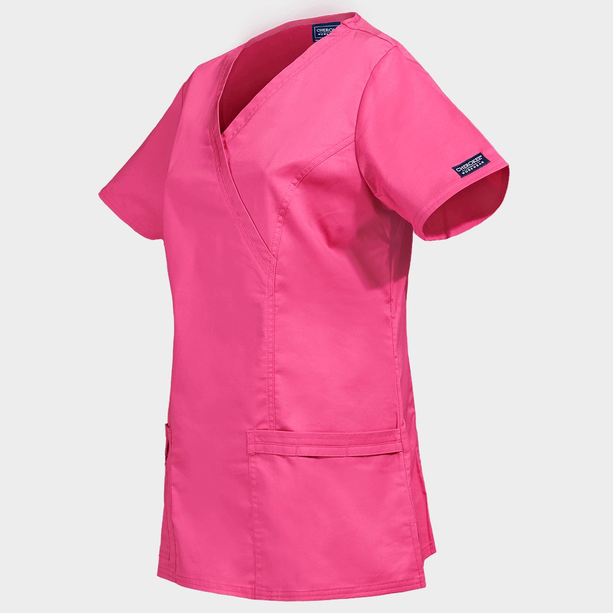 Дамска медицинска туника CHEROKEE WRAP PINK WWE4728 - 3