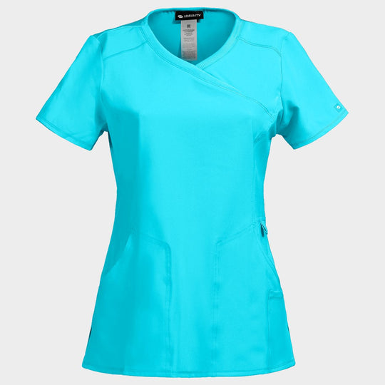 Дамска медицинска туника CHEROKEE WRAP TURQUOISE CKE2625A - 1