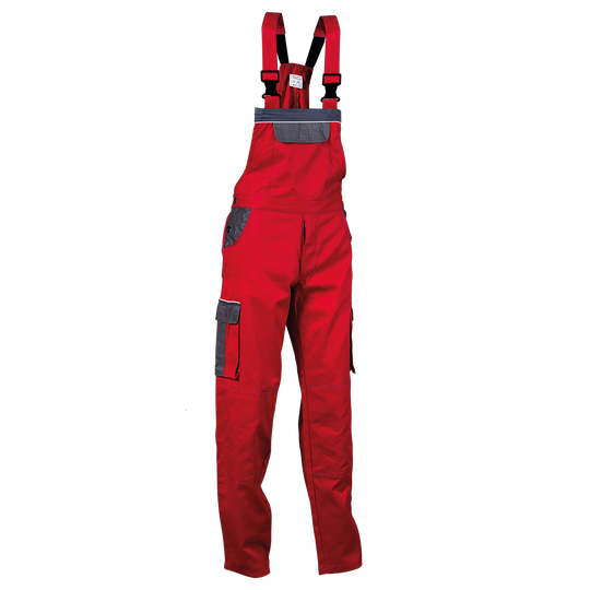 Work bib pants ASIMO RED