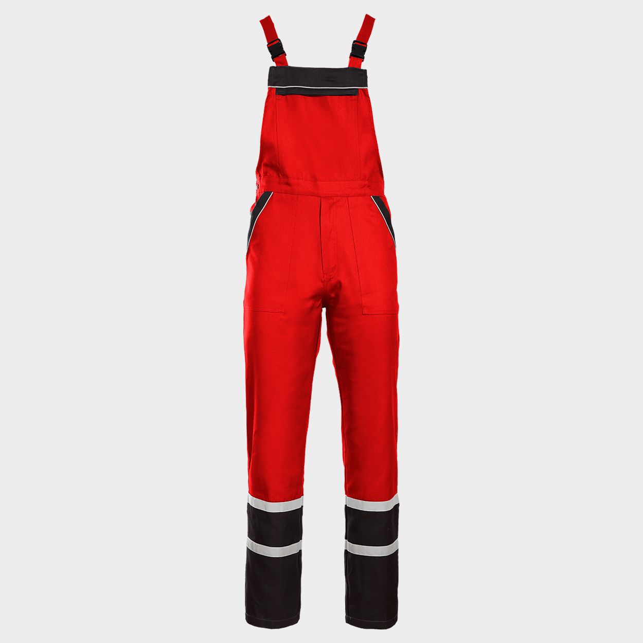Work bib pants COLLINS SUMMER RED