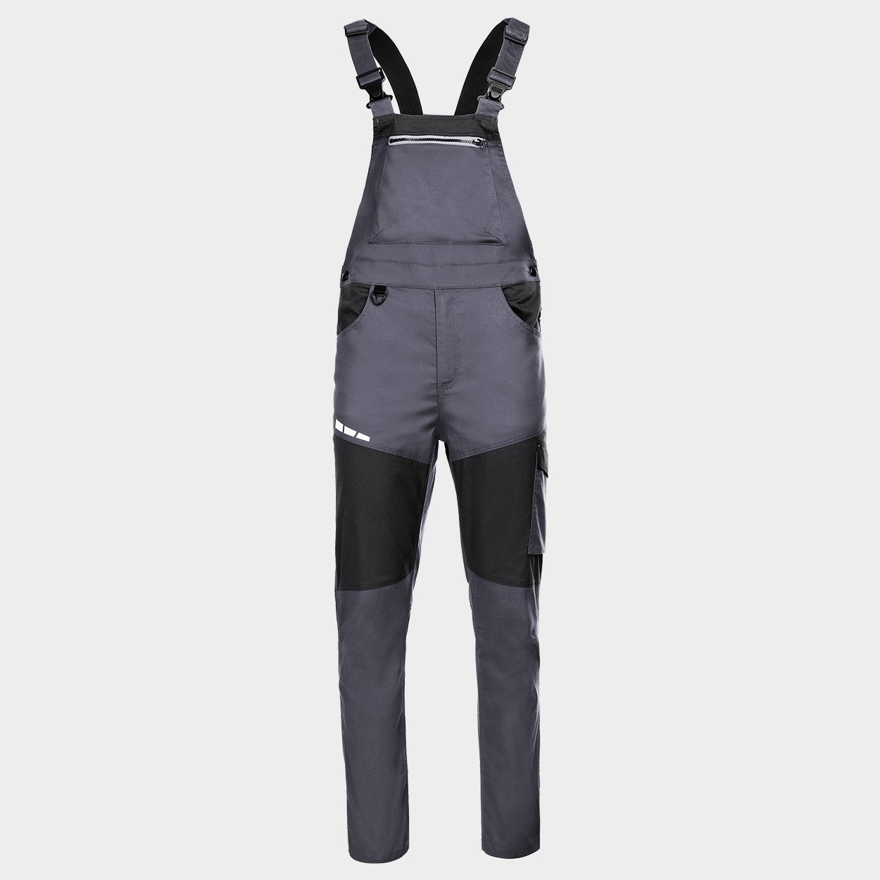 Work bib pants EOS STRETCH LIGHT GREY/DARK GREY - 1