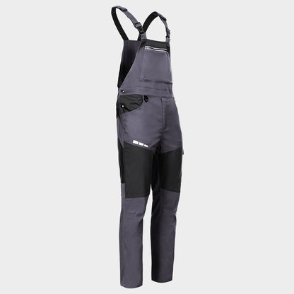 Work bib pants EOS STRETCH LIGHT GREY/DARK GREY - 4