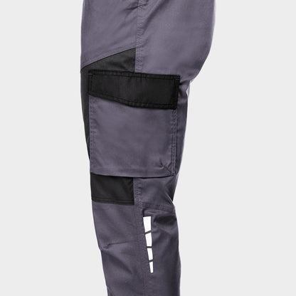 Work bib pants EOS STRETCH LIGHT GREY/DARK GREY - 6