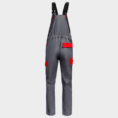 Work bib pants EOS STRETCH RED/GREY - 3