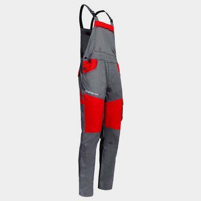 Work bib pants EOS STRETCH RED/GREY - 4
