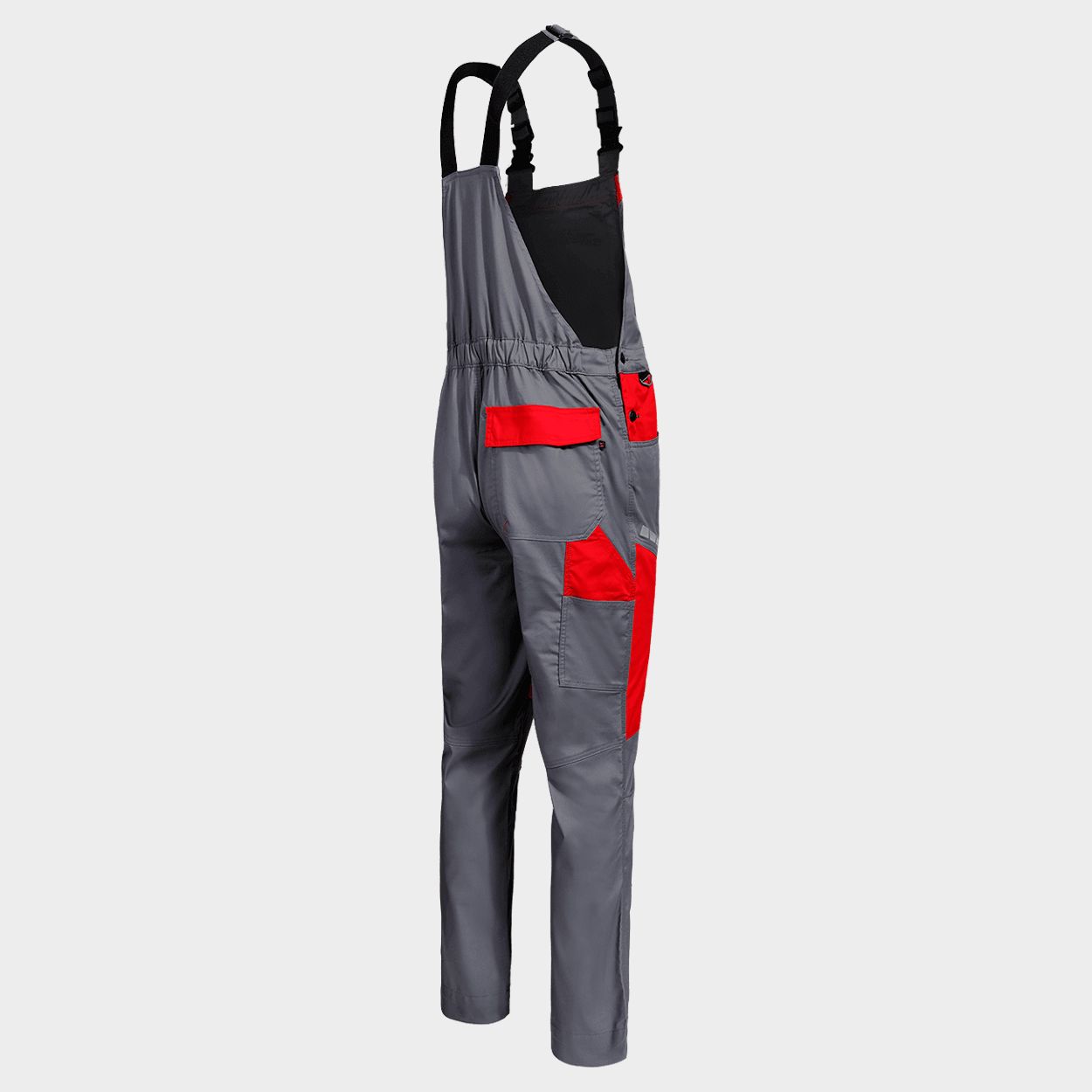 Work bib pants EOS STRETCH RED/GREY - 5
