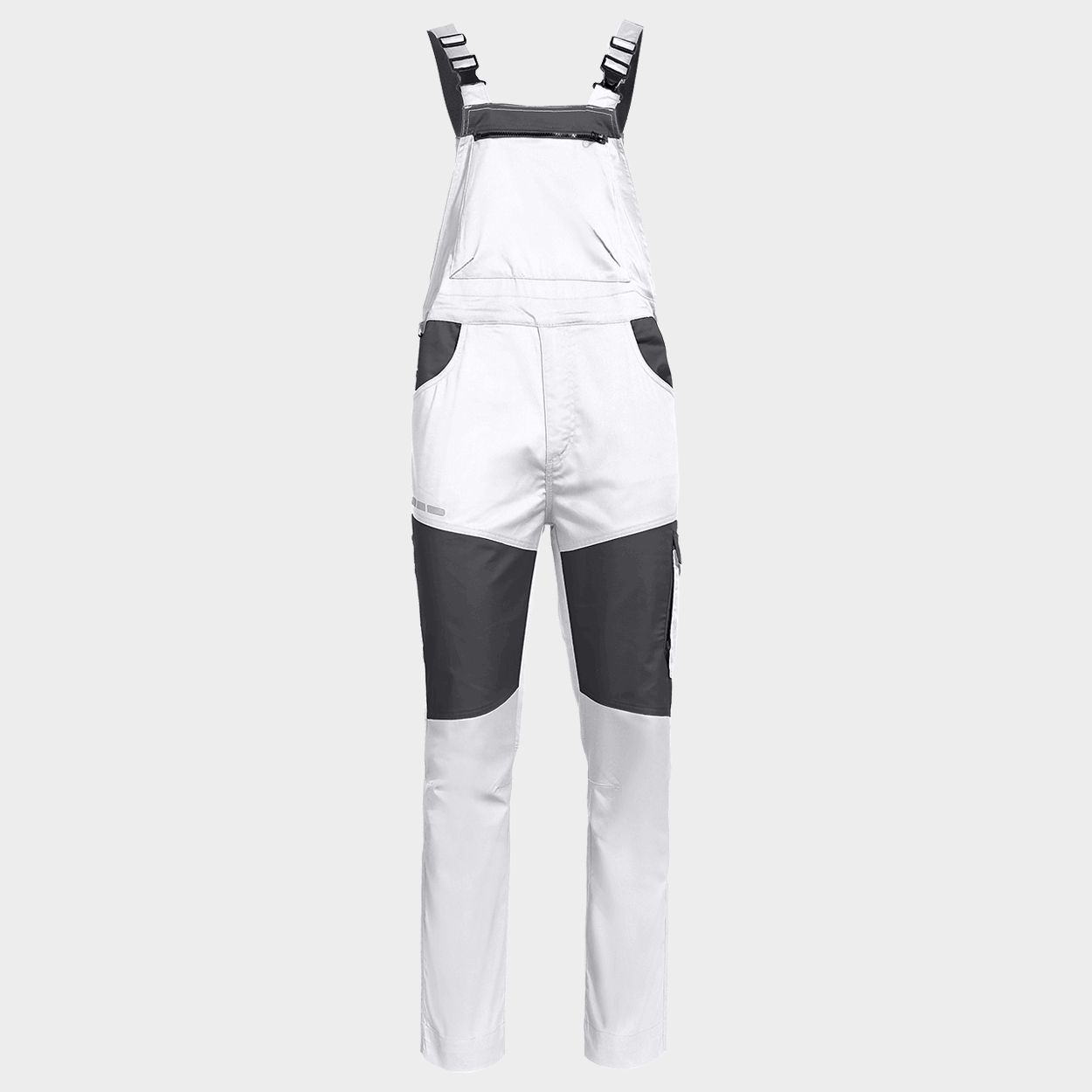 Work bib pants EOS STRETCH WHITE/GREY - 1