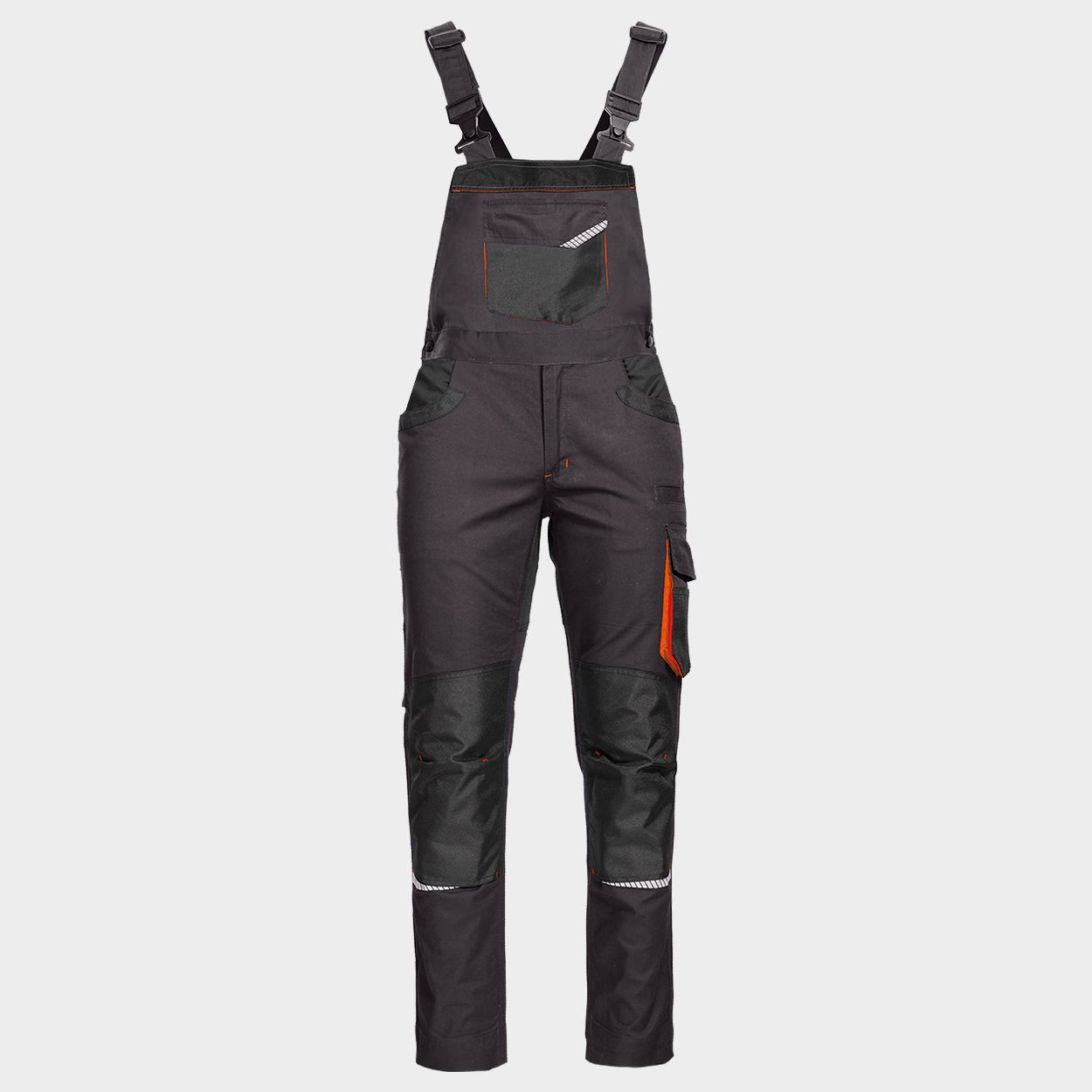 Salopetă de lucru KASTOR STRETCH GREY/ORANGE