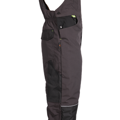 Work bib pants KASTOR T/C WINTER GREY/BLACK/GREEN - 5