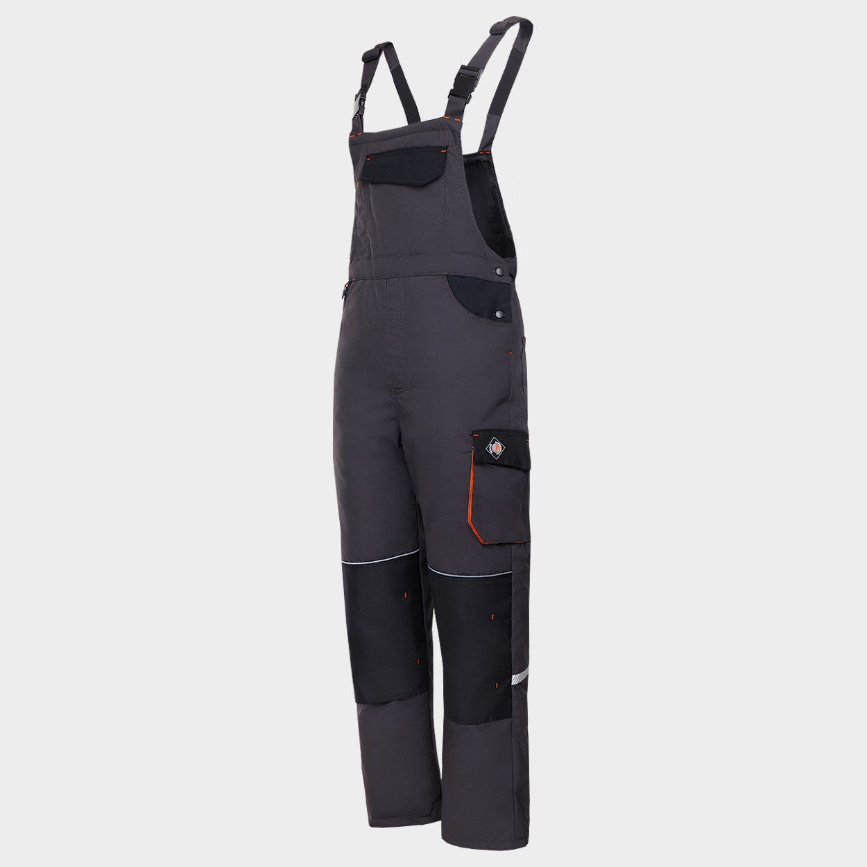 Работен полугащеризон KASTOR T/C WINTER GREY/BLACK/ORANGE - 3