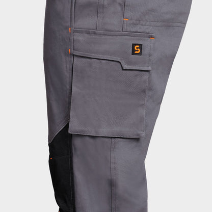 Salopetă de lucru MELBOURNE STRETCH GREY/BLACK - 6