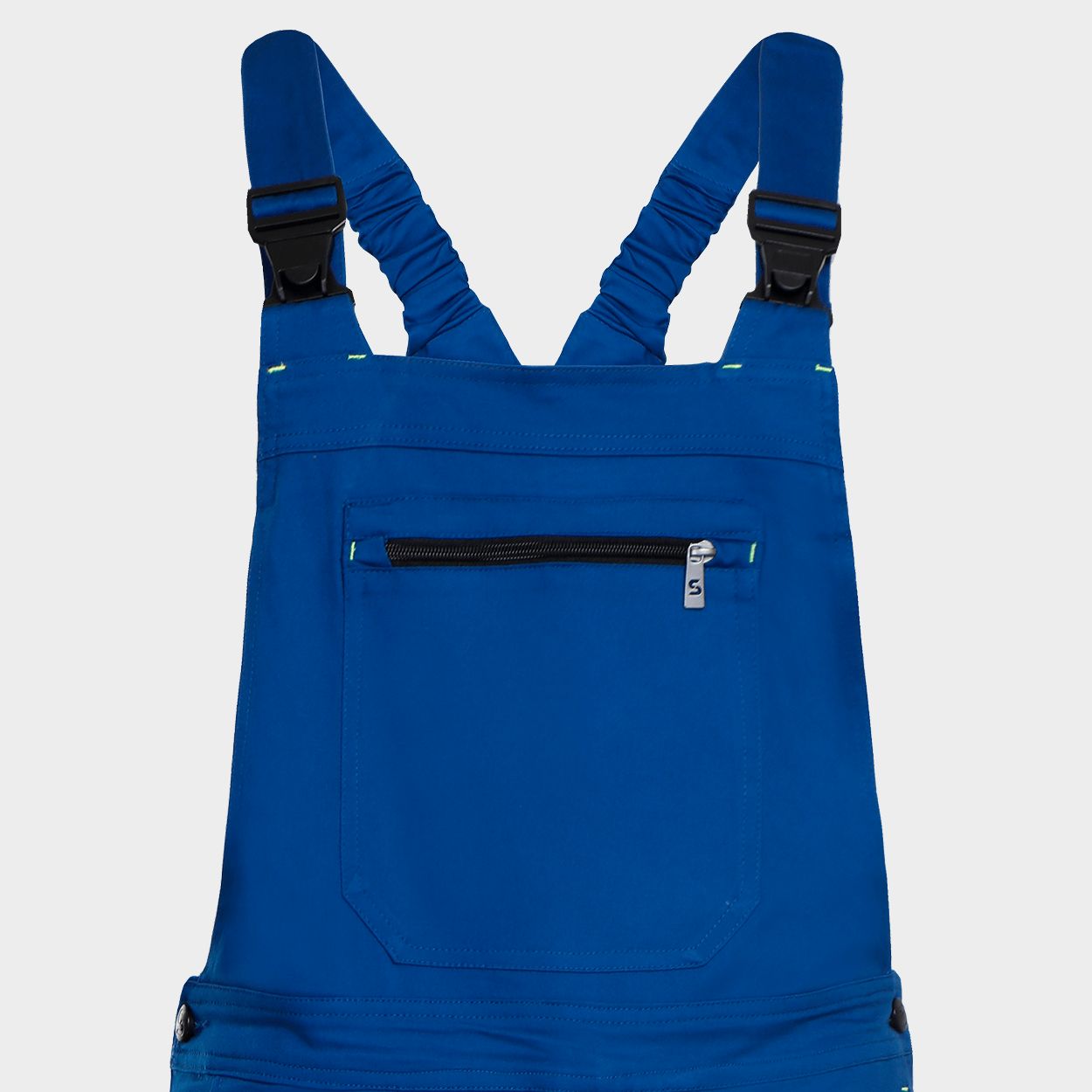 Work bib pants MELBOURNE STRETCH SPECIAL ROYAL BLUE/BLACK - 3