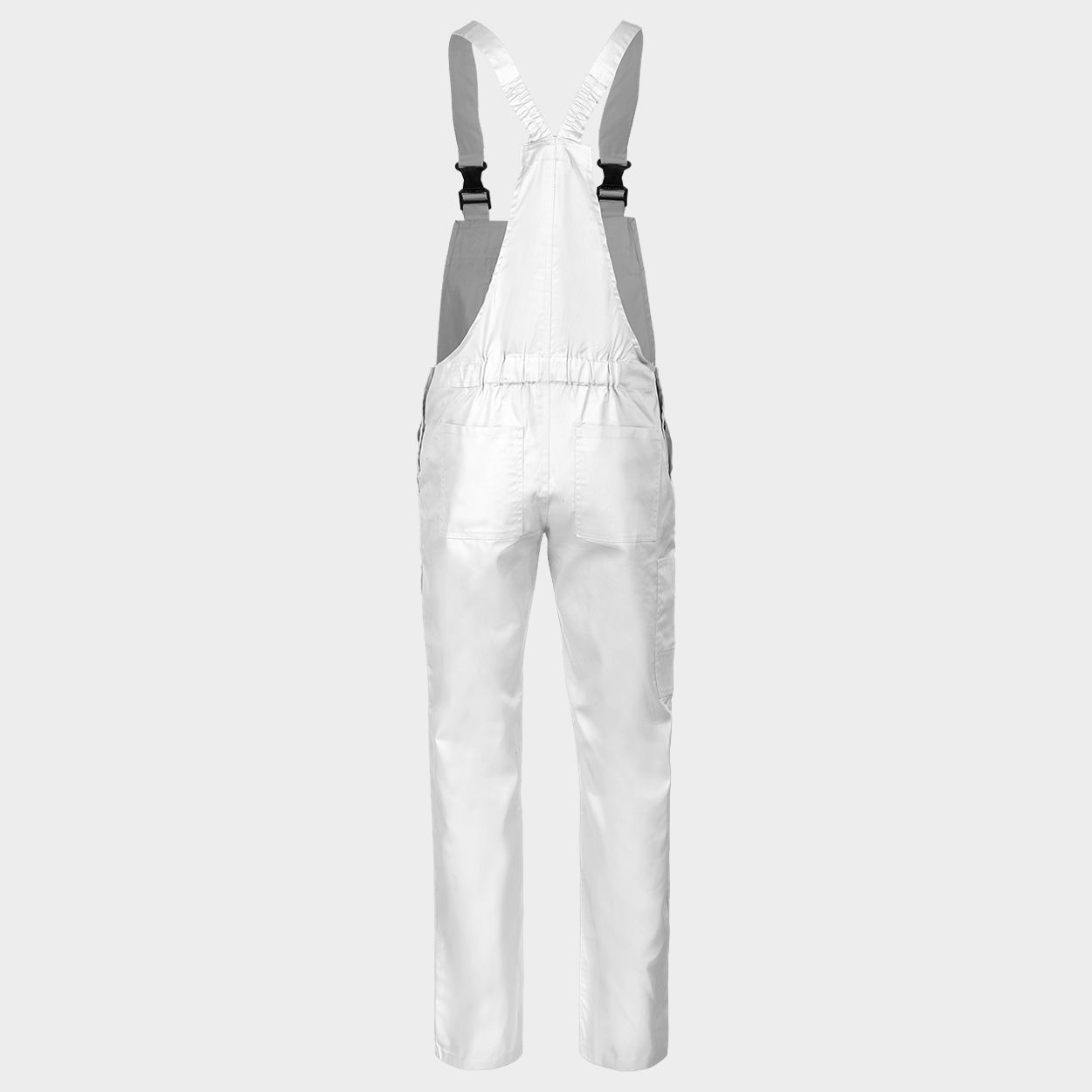 Pantaloni de salopete PLUTONN T/C ALB - 2