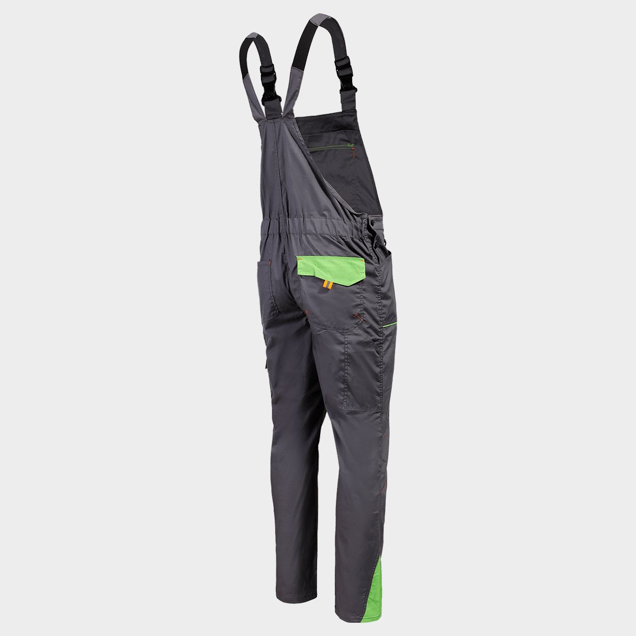 Work bib pants PRISMA LIGHT STRETCH GREY/GREEN - 4