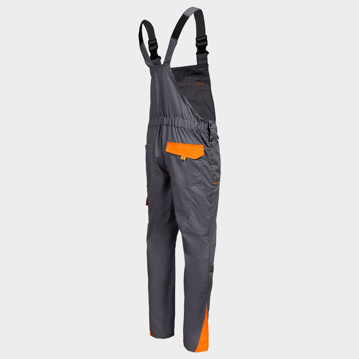 Work bib pants PRISMA LIGHT STRETCH GREY/ORANGE - 4
