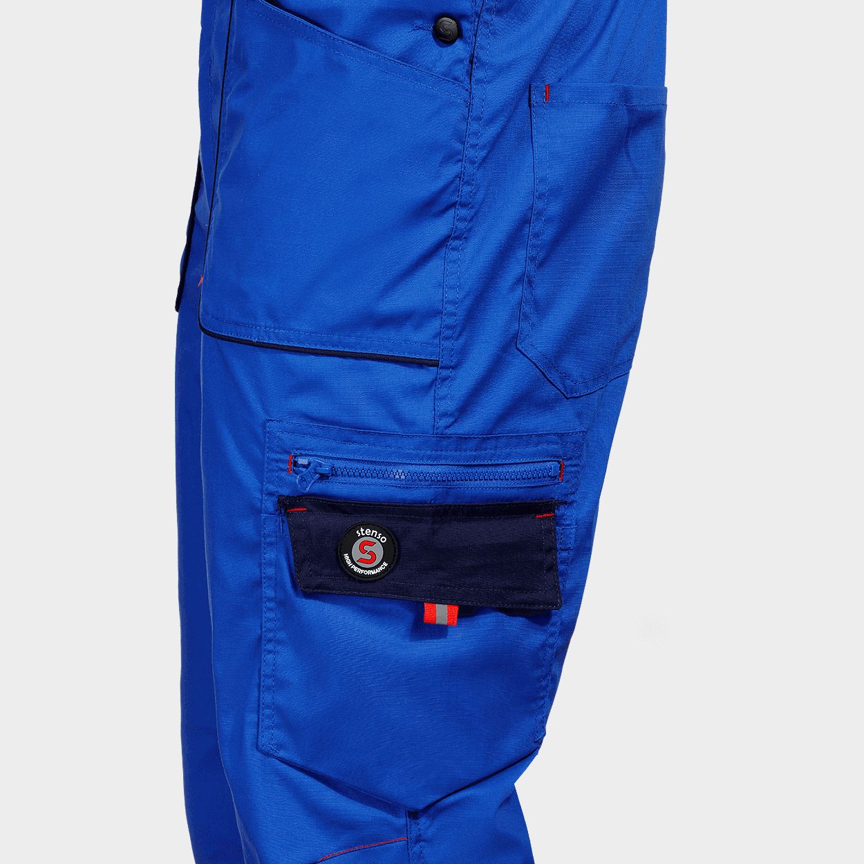 Work bib pants PRISMA LIGHT STRETCH ROYAL BLUE/NAVY - 7