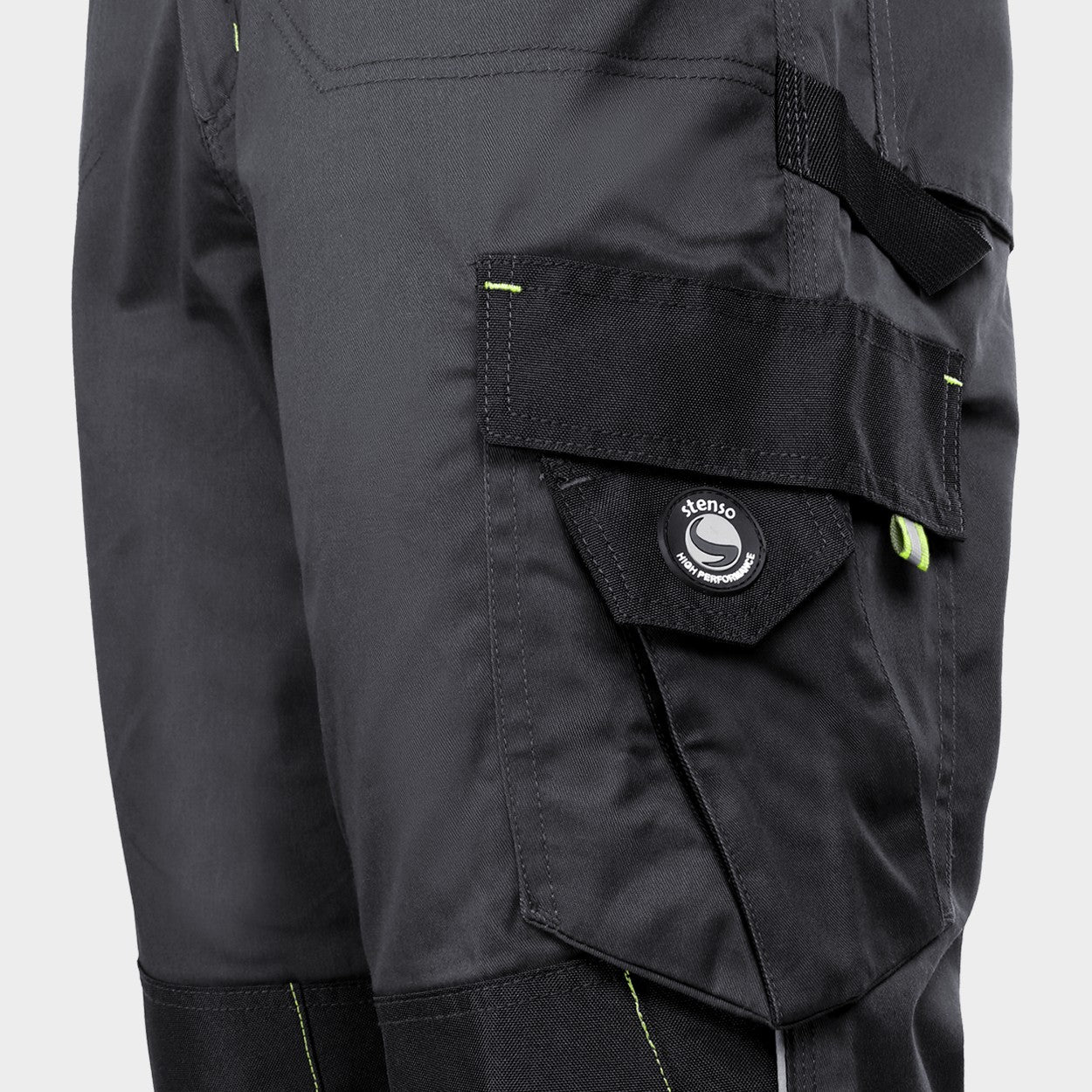 Работен полугащеризон PRISMA SPANDEX GREY/BLACK - 3