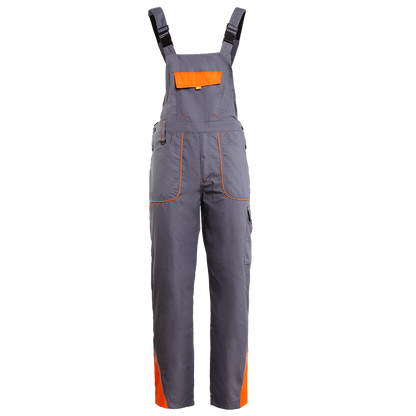Work bib pants PRISMA SUMMER GREY/ORANGE - 1