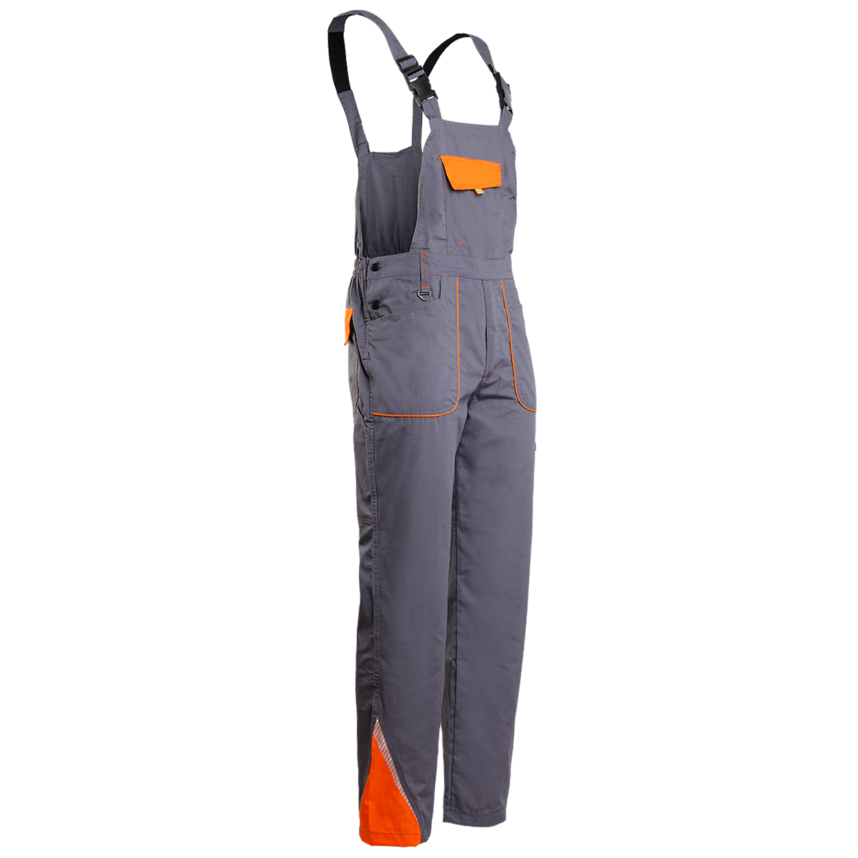 Work bib pants PRISMA SUMMER GREY/ORANGE - 3