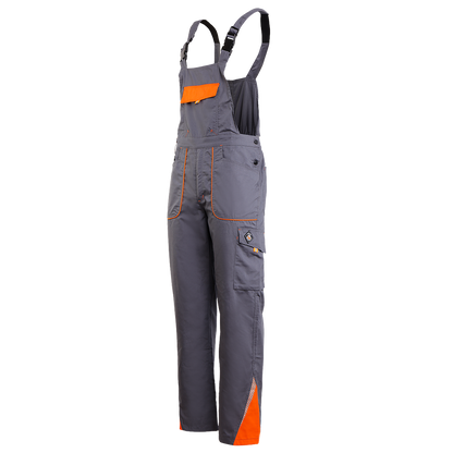 Work bib pants PRISMA SUMMER GREY/ORANGE - 4