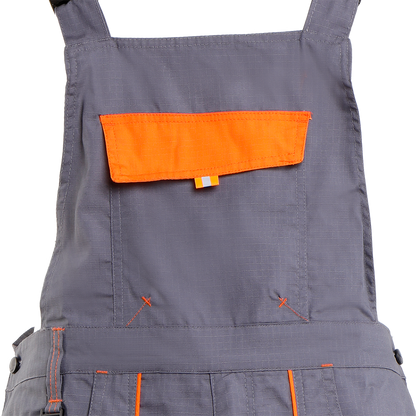 Work bib pants PRISMA SUMMER GREY/ORANGE - 5