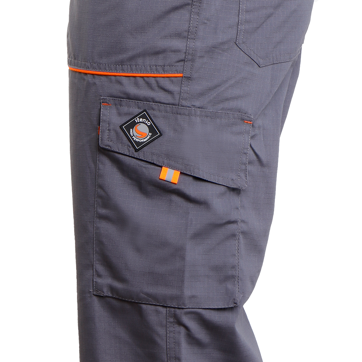 Work bib pants PRISMA SUMMER GREY/ORANGE - 6