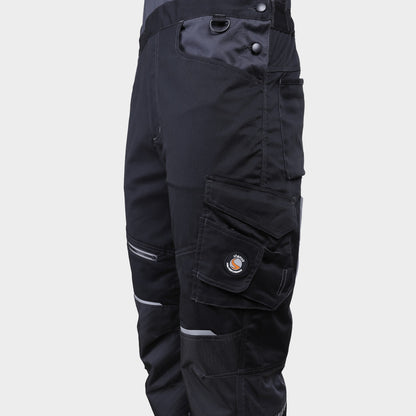 Salopetă de lucru REVOLT 4STRETCH NEGRU/GRI ÎNCHIS/GRI - 3