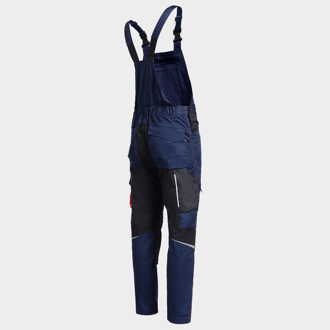 Работен полугащеризон REVOLT 4STRETCH NAVY/BLACK/RED - 4