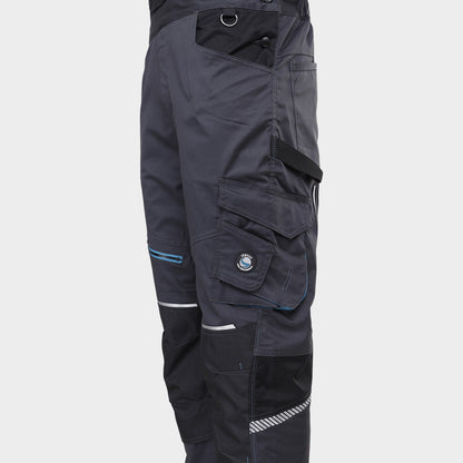Salopetă de lucru REVOLT 4STRETCH GRI/NEGRU/PETROL - 4