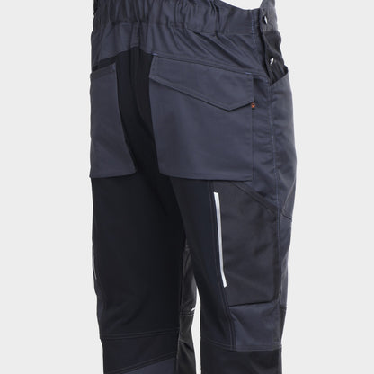 Salopetă de lucru REVOLT 4STRETCH GRI/NEGRU/PETROL - 5