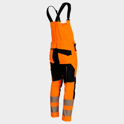 Work bib pants REVOLT HV 4STRETCH ORANGE - 4