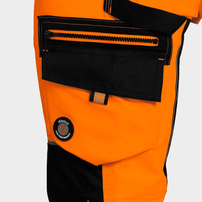 Work bib pants REVOLT HV 4STRETCH ORANGE - 5