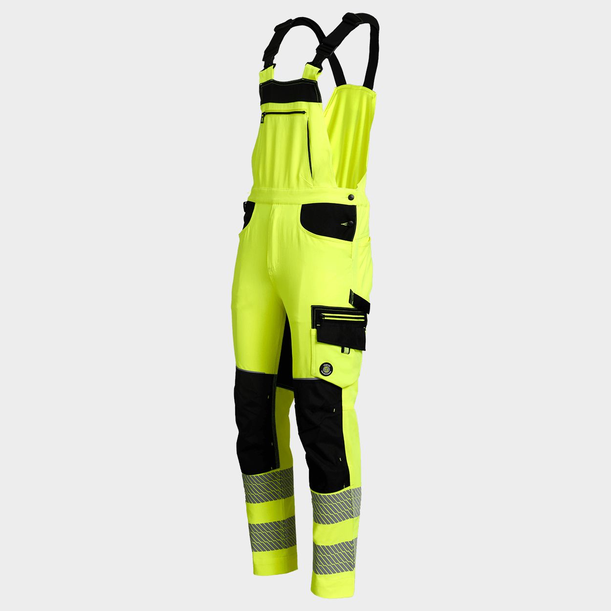 Work bib pants REVOLT HV 4STRETCH YELLOW - 3